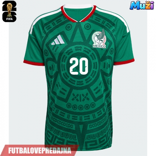 Lacne Muži Futbalové dres Mexiko Henry Martin #20 MS 2026 Krátky Rukáv - Domáci